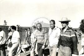 Jair Menegheli, Paulo Farina e Antônio Marangon (Brasil, [sem data]) [fotografia] / Fotógrafo(a) : Jussara Veron. -- Ref.: BR-SPMST_MST-SN-CIN_AMP_000770-005044-CSS.