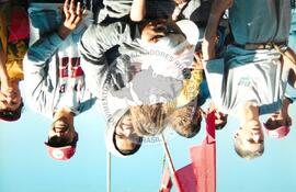 Mobilização em Brasília durante a Jornada Nacional "Acampamento Nacional Eldorado dos Carajás" (Brasília-DF, 03 set. 2001) [fotografia] / Fotógrafo(a) : Gildo Aguiar. -- Ref.: BR-SPMST_MST-SN-CIN_AMP_001918-014445-SJM.