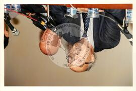 Espaço Urbano de Cinema [com presença de] José Saramago (São Paulo (Estado), 12 abr. 1997) [fotografia] / Fotógrafo(a) : Douglas Mansur ; Francisca P. Montejo. -- Ref.: BR-SPMST_MST-SN-CIN_AMP_001602-012203-PER.