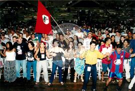 Encontro de Jovens do MST, na Ucicamp, 3o (Campinas-SP, 14 fev. 2001) [fotografia] / Fotógrafo(a) : Douglas Mansur ; João Zinclar. -- Ref.: BR-SPMST_MST-SN-CIN_AMP_000902-006638-ENJ.