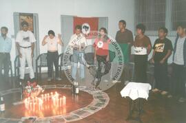 Curso de Relações Internacionais no Centro de Formação Roseli Nunes (São Paulo (Estado), set. 2001) [fotografia] / Fotógrafo(a) : Arquivo MST. -- Ref.: BR-SPMST_MST-SN-CIN_AMP_000856-005677-CUR.