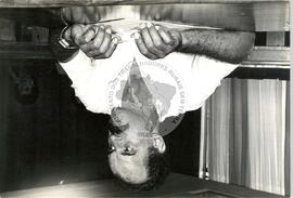 Djalma Bom [São Paulo, Deputado Federal, PT] (Brasil, [sem data]) [fotografia] / Fotógrafo(a) : Eni Nantes da Cruz ; Regina Vilela. -- Ref.: BR-SPMST_MST-SN-CIN_AMP_001502-011905-PER.