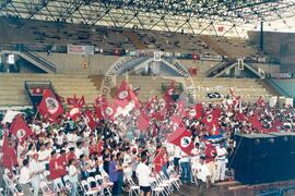 Encontro de Jovens do MST, na Ucicamp, 3o (Campinas-SP, 14 fev. 2001) [fotografia] / Fotógrafo(a) : Michelle Cafaldo. -- Ref.: BR-SPMST_MST-SN-CIN_AMP_000909-007049-ENJ.