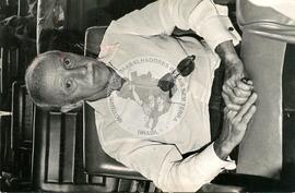 Hélio Bicudo [São Paulo, candidato a Senador, PT, jurista] (Brasil, 29 nov. 1986) [fotografia] / Fotógrafo(a) : Regina Vilela. -- Ref.: BR-SPMST_MST-SN-CIN_AMP_001548-012052-PER.