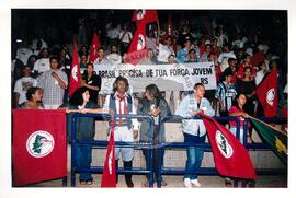 Encontro de Jovens do MST, na Ucicamp, 1o (Campinas-SP, 02 jul. 1999) [fotografia] / Fotógrafo(a) : Douglas Mansur. -- Ref.: BR-SPMST_MST-SN-CIN_AMP_000898-006389-ENJ.