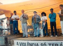 Manifestação Dia do Trabalhador Rural (Vale da Vitória-ES, 25 jul. 1987) [fotografia] / Fotógrafo(a) : Arquivo MST. -- Ref.: BR-SPMST_MST-SN-CIN_AMP_000519-002949-AMT.