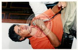 Semana Nacional da Cultura Brasileira e Reforma Agrária [com presença de] Chico Alencar (Rio de Janeiro (Estado), 18 mar. 2002) [fotografia] / Fotógrafo(a) : João Laet. -- Ref.: BR-SPMST_MST-SN-CIN_AMP_001477-011833-PER.