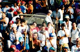 Acampamento "Nova Canudos" do MST (Porto Feliz-SP, fev. 1999) [fotografia] / Fotógrafo(a) : Douglas Mansur. -- Ref.: BR-SPMST_MST-SN-CIN_AMP_000047-000321-ACP.