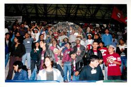 Encontro de Jovens do MST, na Ucicamp, 1o (Campinas-SP, 02 jul. 1999) [fotografia] / Fotógrafo(a) : Douglas Mansur. -- Ref.: BR-SPMST_MST-SN-CIN_AMP_000897-006322-ENJ.