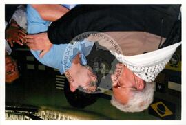 Lançamento da Agenda Latino Americana [com presença de] Sérgio Yahni (Mato Grosso do Sul, 27 set. 2002) [fotografia] / Fotógrafo(a) : Douglas Mansur. -- Ref.: BR-SPMST_MST-SN-CIN_AMP_001703-012713-PER.