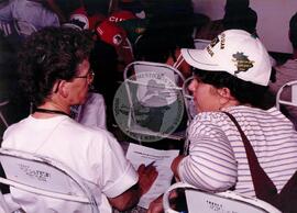 Chegada da Marcha Popular à Brasília (Brasília-DF, 07 out. 1999) [fotografia] / Fotógrafo(a) : Douglas Mansur. -- Ref.: BR-SPMST_MST-SN-CIN_AMP_001399-011140-MAC.
