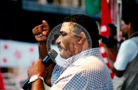 Manifestação (São Paulo-SP, [sem data]) [fotografia] / Fotógrafo(a) : Arquivo MST. -- Ref.: BR-SPMST_MST-SN-CIN_AMP_000410-002382-AMT.