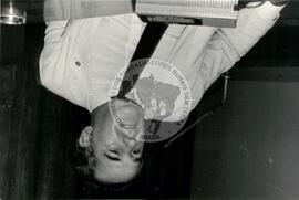 Jacque D'Ornelas [Rio de Janeiro, Deputado Federal, PDT] (Brasília-DF, mai. 1985) [fotografia] / Fotógrafo(a) : Eni Nantes da Cruz. -- Ref.: BR-SPMST_MST-SN-CIN_AMP_001564-012099-PER.