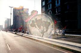 Manifestação (São Paulo-SP, [sem data]) [fotografia] / Fotógrafo(a) : Arquivo MST. -- Ref.: BR-SPMST_MST-SN-CIN_AMP_000410-002353-AMT.