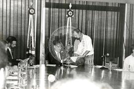 Manifestação (Brasília-DF, 25 out. 1989) [fotografia] / Fotógrafo(a) : Francisca Montejo. -- Ref.: BR-SPMST_MST-SN-CIN_AMP_000570-003202-AMT.