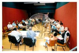 Reunião do 1ª Conselho Político Brasil de Fato (São Paulo (Estado), 14 dez. 2002) [fotografia] / Fotógrafo(a) : Douglas Mansur. -- Ref.: BR-SPMST_MST-SN-CIN_AMP_000674-003831-ARV.