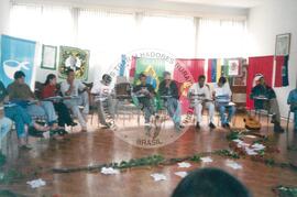 Curso de Relações Internacionais no Centro de Formação Roseli Nunes (São Paulo (Estado), set. 2001) [fotografia] / Fotógrafo(a) : Arquivo MST. -- Ref.: BR-SPMST_MST-SN-CIN_AMP_000856-005675-CUR.