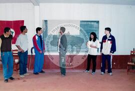 Oficina de Rádio (Cantagalo-PR, jul. 2002) [fotografia] / Fotógrafo(a) : Leticia Barqueta. -- Ref.: BR-SPMST_MST-SN-CIN_AMP_000689-003865-ARV.