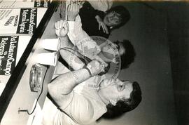 Ricardo Abramova [Associação Brasileira de Reforma Agrária, Diretor Executivo] (Mato Grosso do Sul, 11 set. 1986) [fotografia] / Fotógrafo(a) : Regina Vilela ; Protássio Nenê. -- Ref.: BR-SPMST_MST-SN-CIN_AMP_001687-012672-PER.