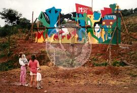 Mural do Assentamento (Friburgo-SC, [sem data]) [fotografia] / Fotógrafo(a) : Arquivo MST. -- Ref.: BR-SPMST_MST-SN-CIN_AMP_000809-005303-CUL.