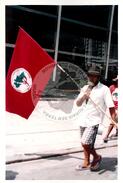 Marcha Sem Terra contra a prisão de 6 trabalhadores (São Paulo-SP, mar. 2000) [fotografia] / Fotógrafo(a) : Joaquim Duarte. -- Ref.: BR-SPMST_MST-SN-CIN_AMP_001425-011508-MAC.