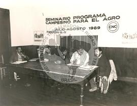 Seminário Programa Campesino para el Agro CNC (Chile, ago. 1989) [fotografia] / Fotógrafo(a) : CNC - Chile. -- Ref.: BR-SPMST_MST-SN-CIN_AMP_001086-008748-RIT.