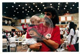 Encontro de Jovens do MST, na Ucicamp, 3o (Campinas-SP, 14 fev. 2001) [fotografia] / Fotógrafo(a) : Douglas Mansur. -- Ref.: BR-SPMST_MST-SN-CIN_AMP_000906-006871-ENJ.