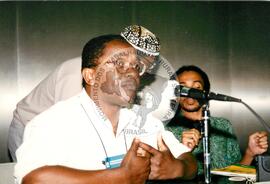 Congresso Continental dos Povos Negros das Américas e do Caribe, 1o (São Paulo-SP, nov. 1995) [fotografia] / Fotógrafo(a) : Paulo Lima. -- Ref.: BR-SPMST_MST-SN-CIN_AMP_000152-001102-ACS.