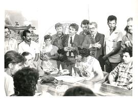 Audiência com o Ministro Nelson Ribeiro MIRAD (Distrito Federal (Brasil), 19 mai. 1985) [fotografia] / Fotógrafo(a) : Railda Herrero. -- Ref.: BR-SPMST_MST-SN-CIN_AMP_000620-003500-ARV.