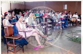 Plenária no Encontro Nacional de Militantes da Comunicação (Ribeirão Preto-SP, 02 dez. 2002) [fotografia] / Fotógrafo(a) : Leticia Barqueta. -- Ref.: BR-SPMST_MST-SN-CIN_AMP_000953-007575-ENC.