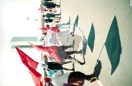 Mobilização em Brasília durante a Jornada Nacional "Acampamento Nacional Eldorado dos Carajás" (Brasília-DF, 03 set. 2001) [fotografia] / Fotógrafo(a) : Gildo Aguiar. -- Ref.: BR-SPMST_MST-SN-CIN_AMP_001918-014380-SJM.