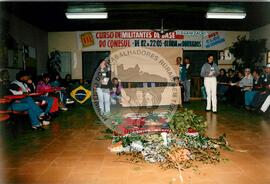 Curso de Militantes de Base do Conesul, 3o (Glória dos Dourados-MS, 02 a 05 mai.) [fotografia] / Fotógrafo(a) : Arquivo MST. -- Ref.: BR-SPMST_MST-SN-CIN_AMP_000862-005879-CUR.