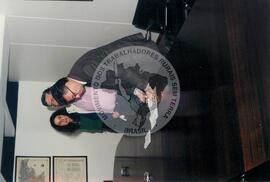 Embaixada brasileira no julgamento de José Rainha (Argentina, 1999) [fotografia] / Fotógrafo(a) : Carlos Calvo. -- Ref.: BR-SPMST_MST-SN-CIN_AMP_001091-008807-RIT.