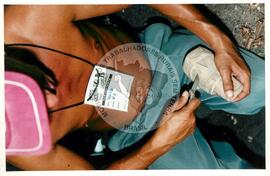 Semana Nacional de Cultura Brasileira e Reforma Agrária (Rio de Janeiro-RJ, 18 mar. 2002) [fotografia] / Fotógrafo(a) : Luciney Martins. -- Ref.: BR-SPMST_MST-SN-CIN_AMP_001812-013163-NDT.