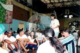 Encontro de Jovens do MST, na Ucicamp, 3o (Campinas-SP, 14 fev. 2001) [fotografia] / Fotógrafo(a) : Michelle Cafaldo. -- Ref.: BR-SPMST_MST-SN-CIN_AMP_000905-006826-ENJ.