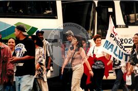 Manifestação (São Paulo-SP, [sem data]) [fotografia] / Fotógrafo(a) : Arquivo MST. -- Ref.: BR-SPMST_MST-SN-CIN_AMP_000410-002373-AMT.