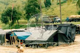 Acampamento do MST (Mimoso-ES, [sem data]) [fotografia] / Fotógrafo(a) : [sem autoria]. -- Ref.: BR-SPMST_MST-SN-CIN_AMP_000005-000017-ACP.