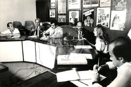 Depoimento na Comissão de Direitos Humanos na Assembléia Legislativa (Porto Alegre-RS, 1984) [fotografia] / Fotógrafo(a) : Protássio Nenê ; Ednir M. Santos. -- Ref.: BR-SPMST_MST-SN-CIN_AMP_000661-003716-ARV.