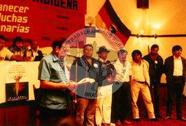 Encontro Latino Americano de Mulheres Campesinas e Indigenas (Colômbia, 28 nov. 1998) [fotografia] / Fotógrafo(a) : Vanderlita. -- Ref.: BR-SPMST_MST-SN-CIN_AMP_001103-009119-RIT.