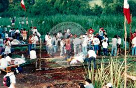 Acampamento " Nova Canudos- Fazenda Engenheiro D'Agua" do MST (Porto Feliz-SP, fev. 1999) [fotografia] / Fotógrafo(a) : Douglas Mansur. -- Ref.: BR-SPMST_MST-SN-CIN_AMP_000046-000264-ACP.