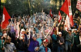 Ocupação Fazenda Dissenha (Abelardo Luz-SC, nov. 1997) [fotografia] / Fotógrafo(a) : Dirceu P. Vieira. -- Ref.: BR-SPMST_MST-SN-CIN_AMP_001837-014021-OCU.
