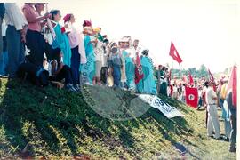 Inauguração do Monumento em homenagem a Antônio Tavares Pereira (Curitiba-PR, 01 mai. 2001) [fotografia] / Fotógrafo(a) : Leticia Barqueta. -- Ref.: BR-SPMST_MST-SN-CIN_AMP_001026-008023-ELF.