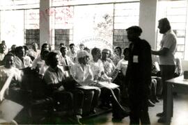 Congresso Nacional do MST, 1o (Paraná, 1984) [fotografia] / Fotógrafo(a) : Itamar Garcez. -- Ref.: BR-SPMST_MST-SN-CIN_AMP_000719-004706-CGR.