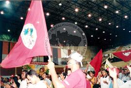 Encontro de Jovens do MST, na Ucicamp, 3o (Campinas-SP, 14 fev. 2001) [fotografia] / Fotógrafo(a) : Marcelo Cafaldo. -- Ref.: BR-SPMST_MST-SN-CIN_AMP_000904-006780-ENJ.